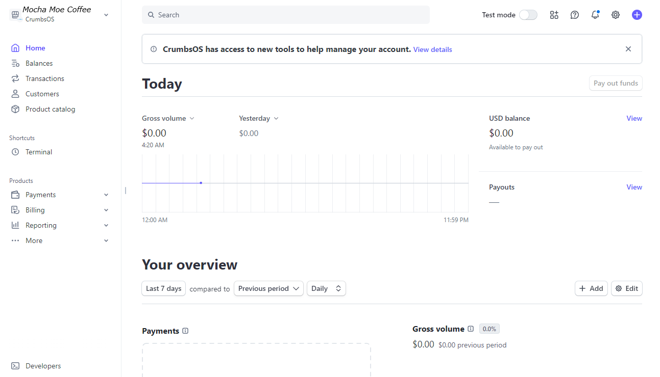 Stripe Connect preview